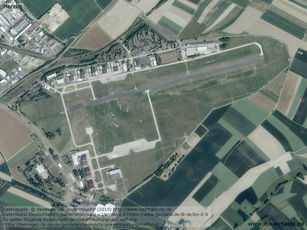 Aerial image Mendig Airfield, Germany