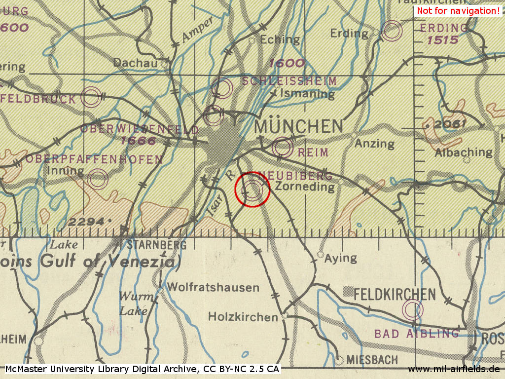 Fliegerhorst Neubiberg der Luftwaffe im Zweiten Weltkrieg 1944