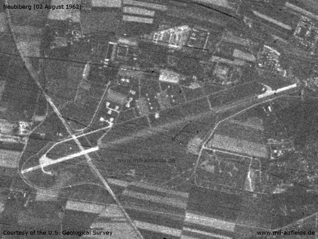 Fliegerhorst Neubiberg bei München auf einem US-Satellitenbild am 1962