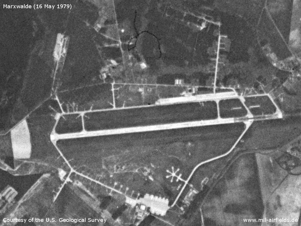 Satellitenbild Flugplatz Marxwalde 1979