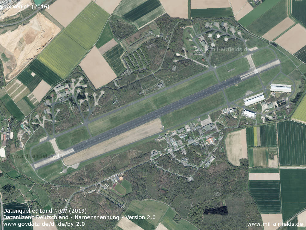 Aerial image Nörvenich aerodrome, Germany 2016