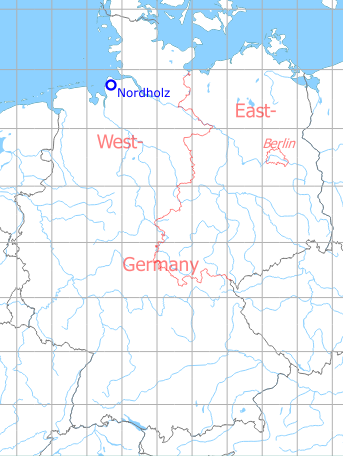 Karte mit Lage Marinefliegerhorst Nordholz