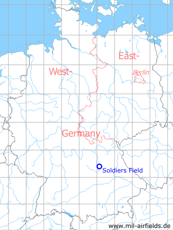 Karte mit Lage Flugplatz Nürnberg Soldiers Field