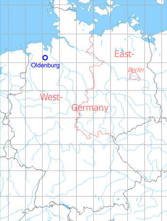 Karte mit Lage Fliegerhorst Oldenburg