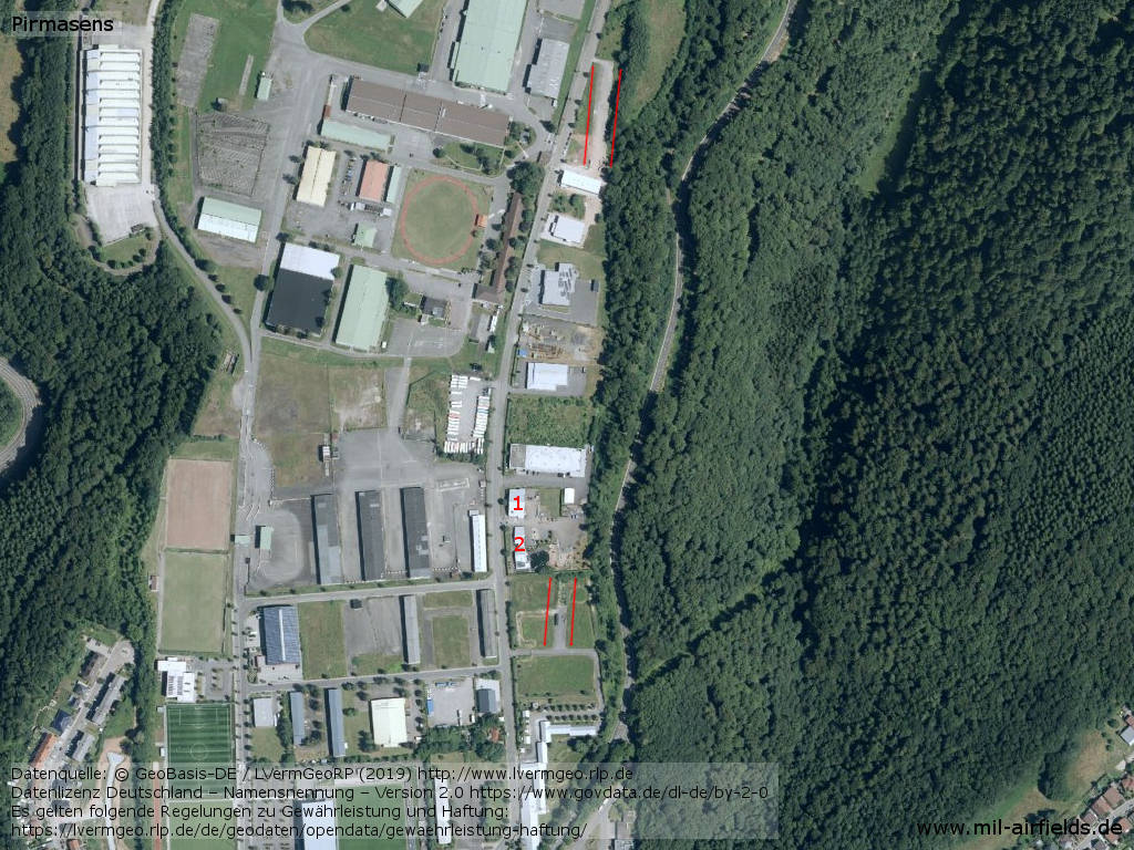 Aerial image of Pirmasens Husterhöhe Airfield, Germany