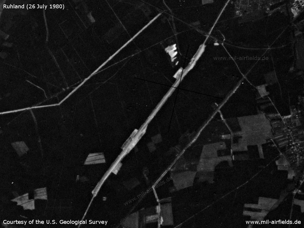 Autobahn Ruhland: Satellitenbild 1980