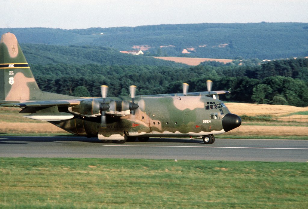 C-130E Hercules der Tennessee Air National at Sembach, Germany
