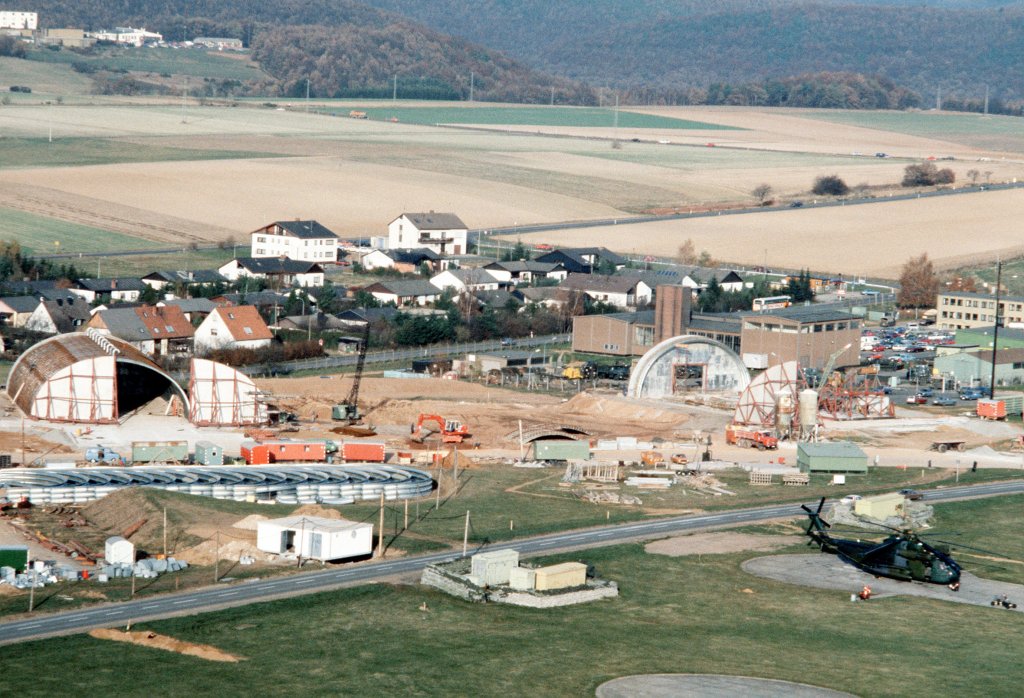 Construction of Hangars at Sembach Air Base 1983