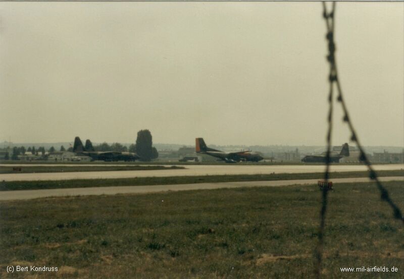 German Air Force C-160 Transall and USAF C-130 Hercules at Stuttgart