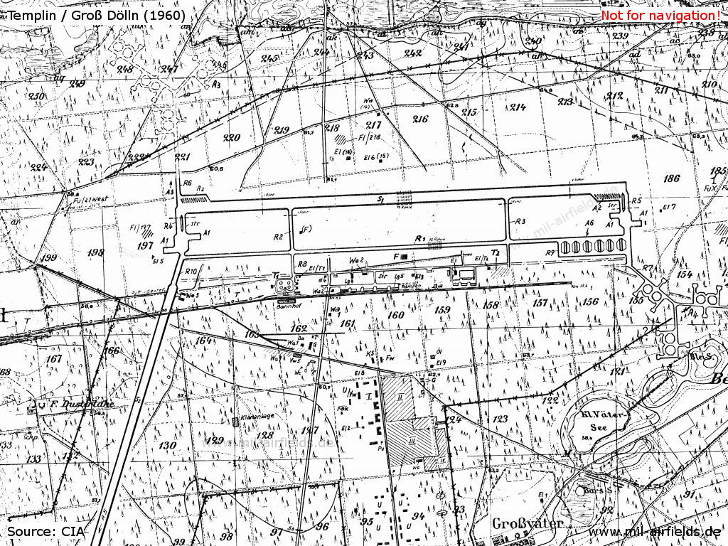 Karte Flugplatz Templin
