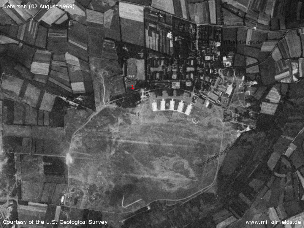 Flugplatz Uetersen auf einem Satellitenbild 1969