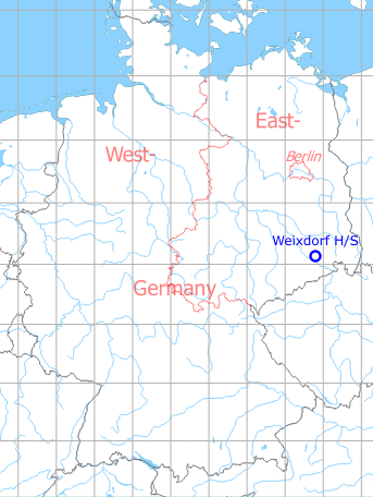 Map with location of Weixdorf Highway Strip, Germany