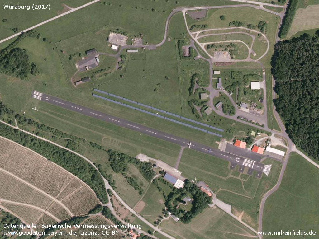 Aerial picture Würzburg Airfield, Germany 2017
