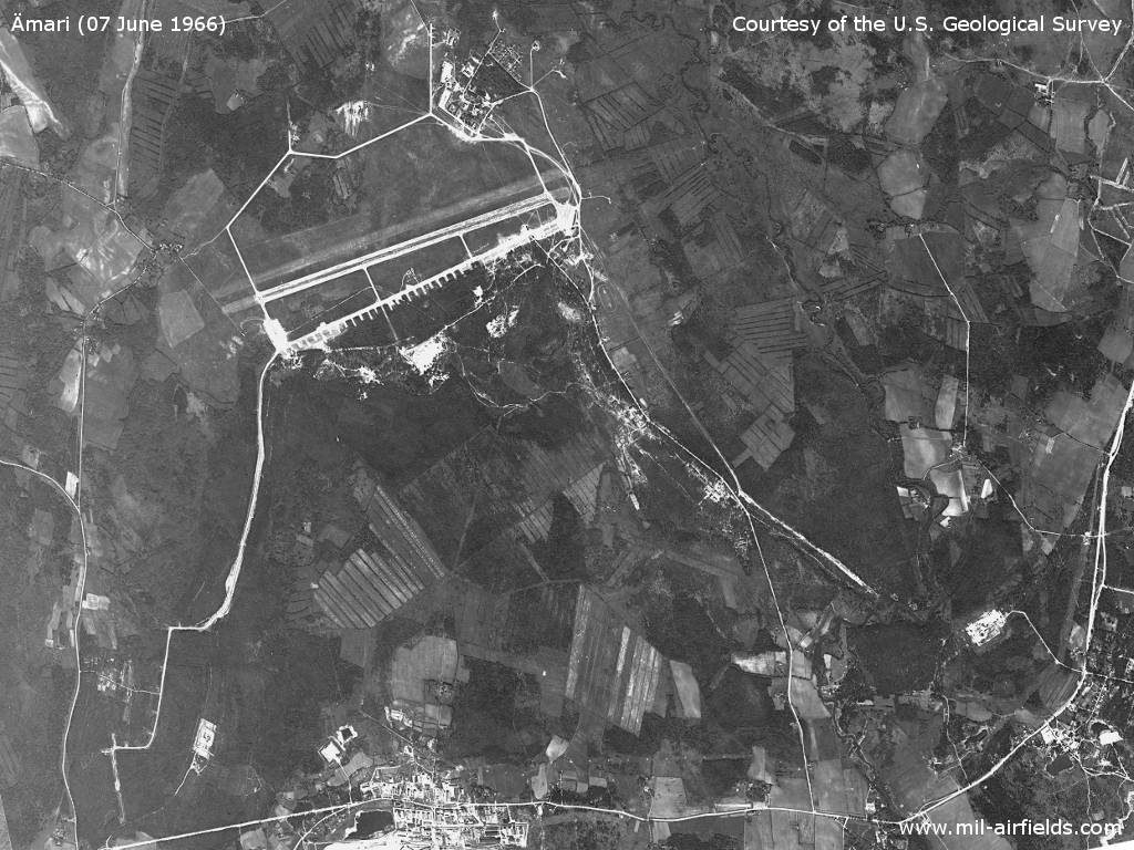 Flugplatz Ämari auf einem US-Satellitenbild 1966