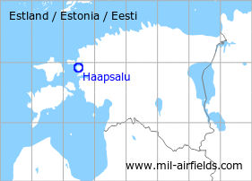 Karte mit Lage Flugplatz Haapsalu