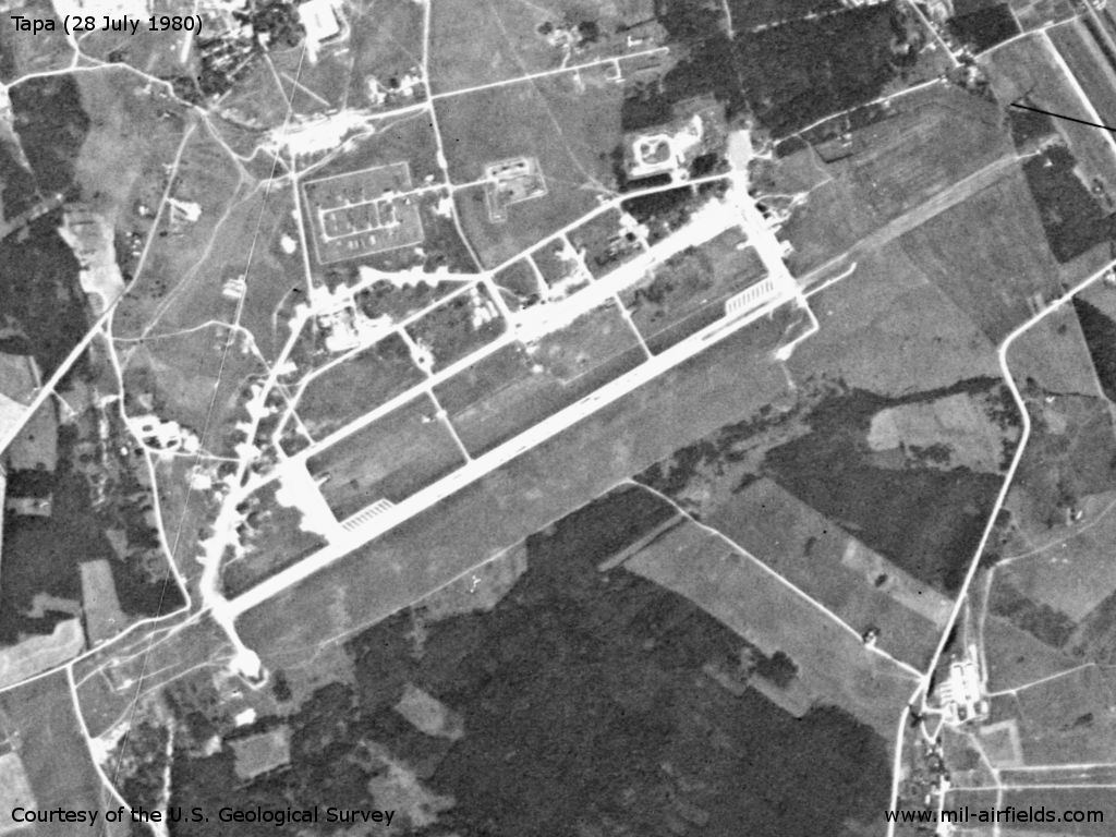Flugplatz Tapa, Estland, auf Satellitenbild 1980