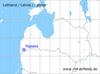Map with location of Paplaka Heliport