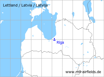 Karte mit Lage Wasserflugplatz Riga