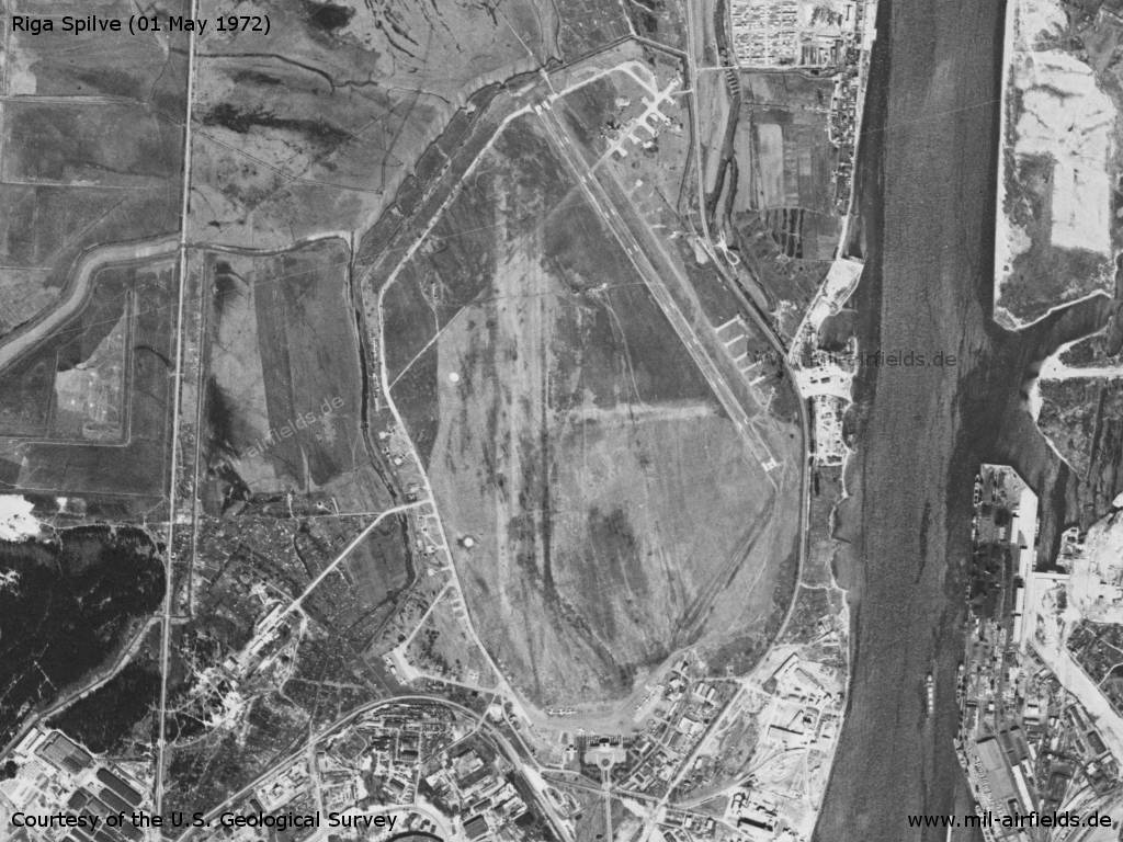 Flugplatz Riga auf einem Satellitenbild 1972