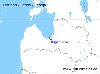 Karte mit Lage Flugplatz Riga Spilve