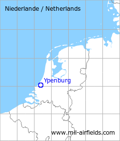 Karte mit Lage Flugplatz Ypenburg, Niederlande