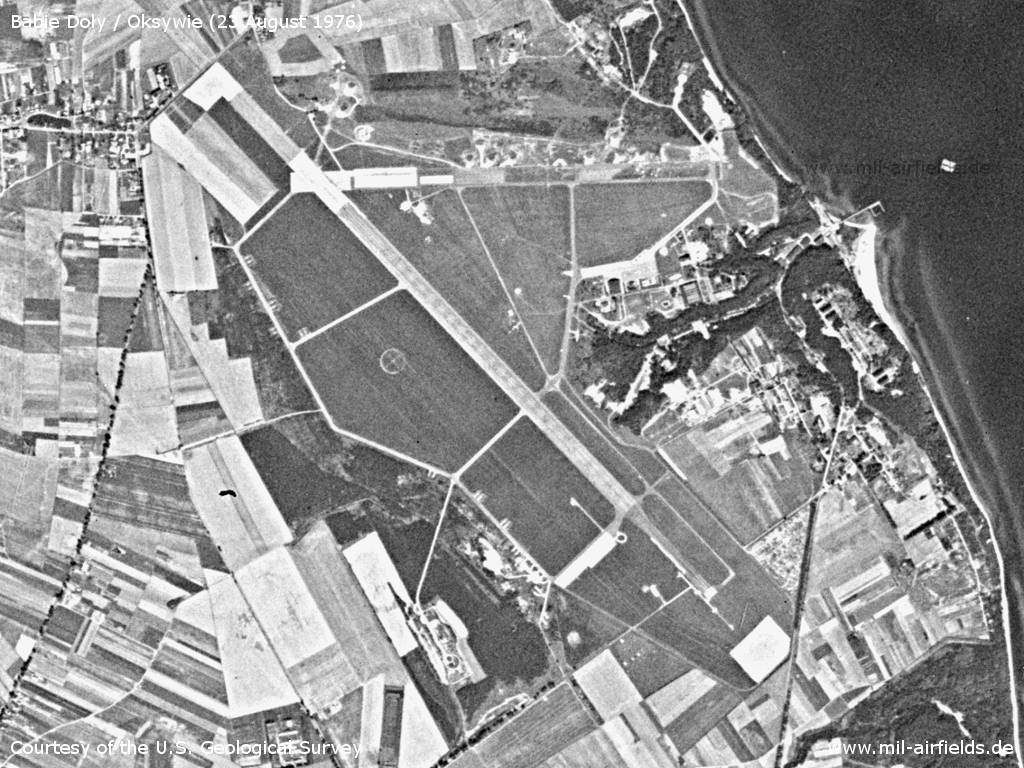 Flugplatz Babie Doły Gdynia auf einem Satellitenbild 1976