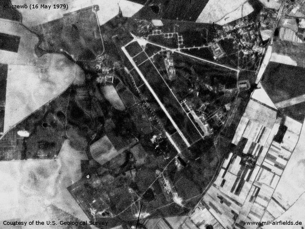 Flugplatz Kluczewo auf einem Satellitenbild 1979
