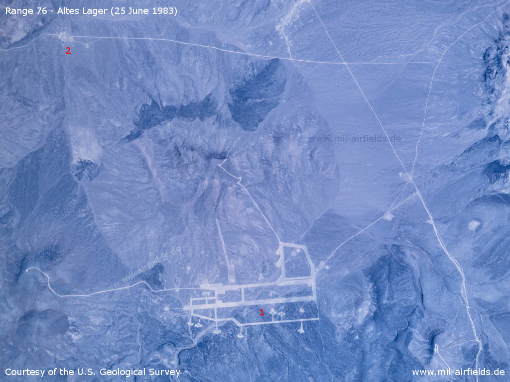 Flugplatz Altes Lager auf der Range 76 auf einem Luftbild 1983